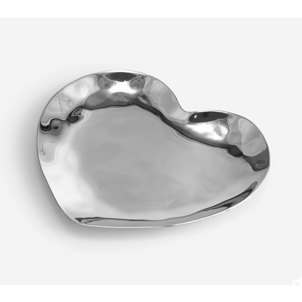 Michael Aram Heart-Shaped Silver Tray